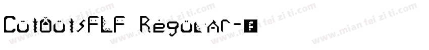 CutOutsFLF Regular字体转换